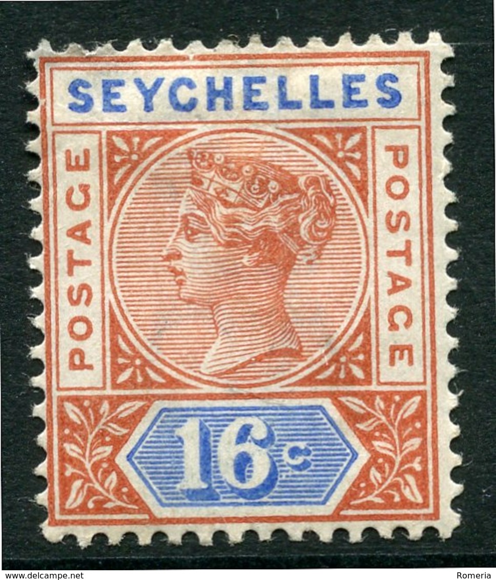 Seychelles - 1893 - Yt 17 - Victoria - * Charnière - Aminci Haut Gauche Voir Scans ! - Seychelles (...-1976)