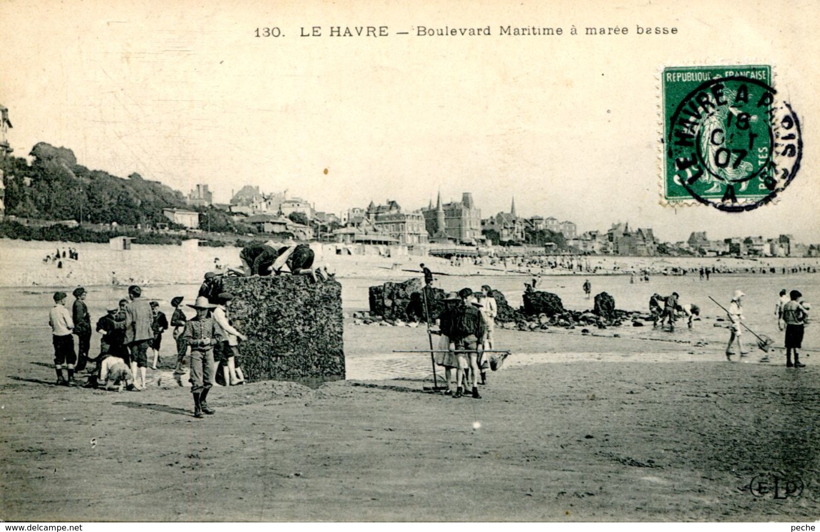 N°68773 -cpa Le Havre -boulevard Maritime à Marée Basse- - Non Classés