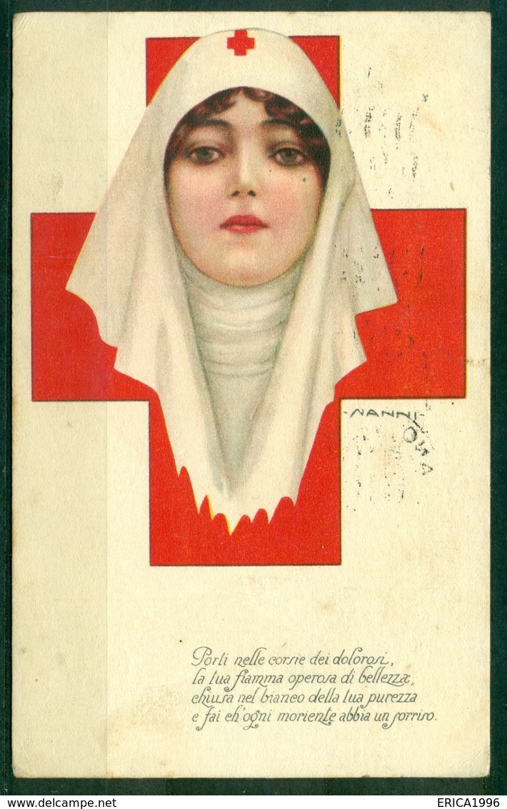 CARTOLINA - CV2180 CROCE ROSSA 1917 Cartolina Edita Dal Comitato Propaganda Croce Rossa, Ill. Nanni, FP, Viaggiata 1917 - Croix-Rouge