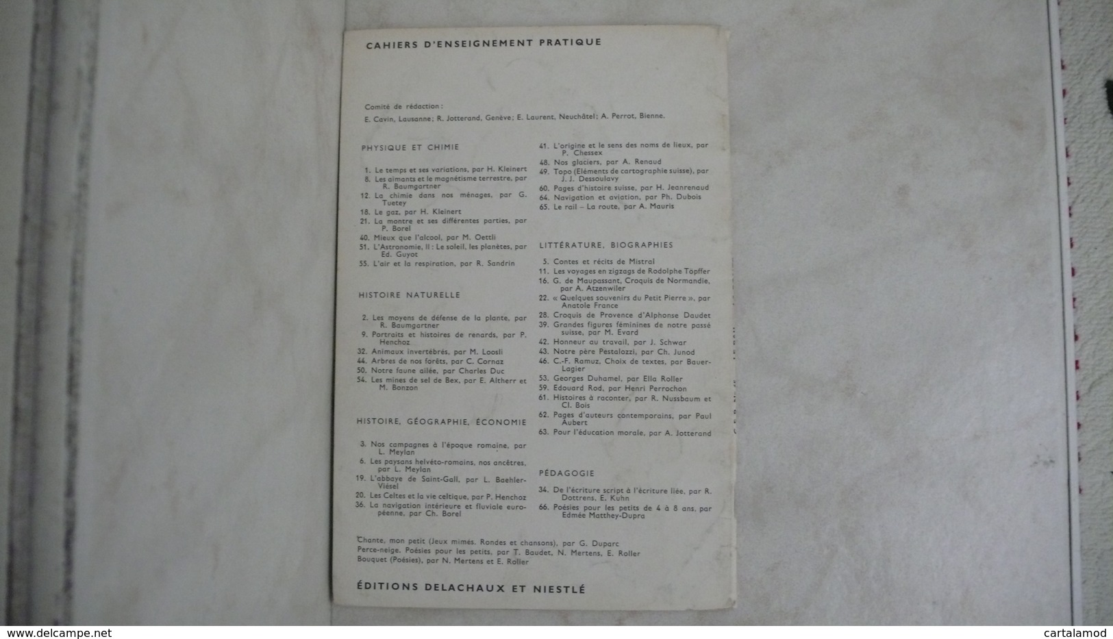 Le Rail La Route - Cahiers D'enseignement Pratique 65 - Suisse 1968 Ed. Delachaux & Niestlé Neuchatel - Fichas Didácticas