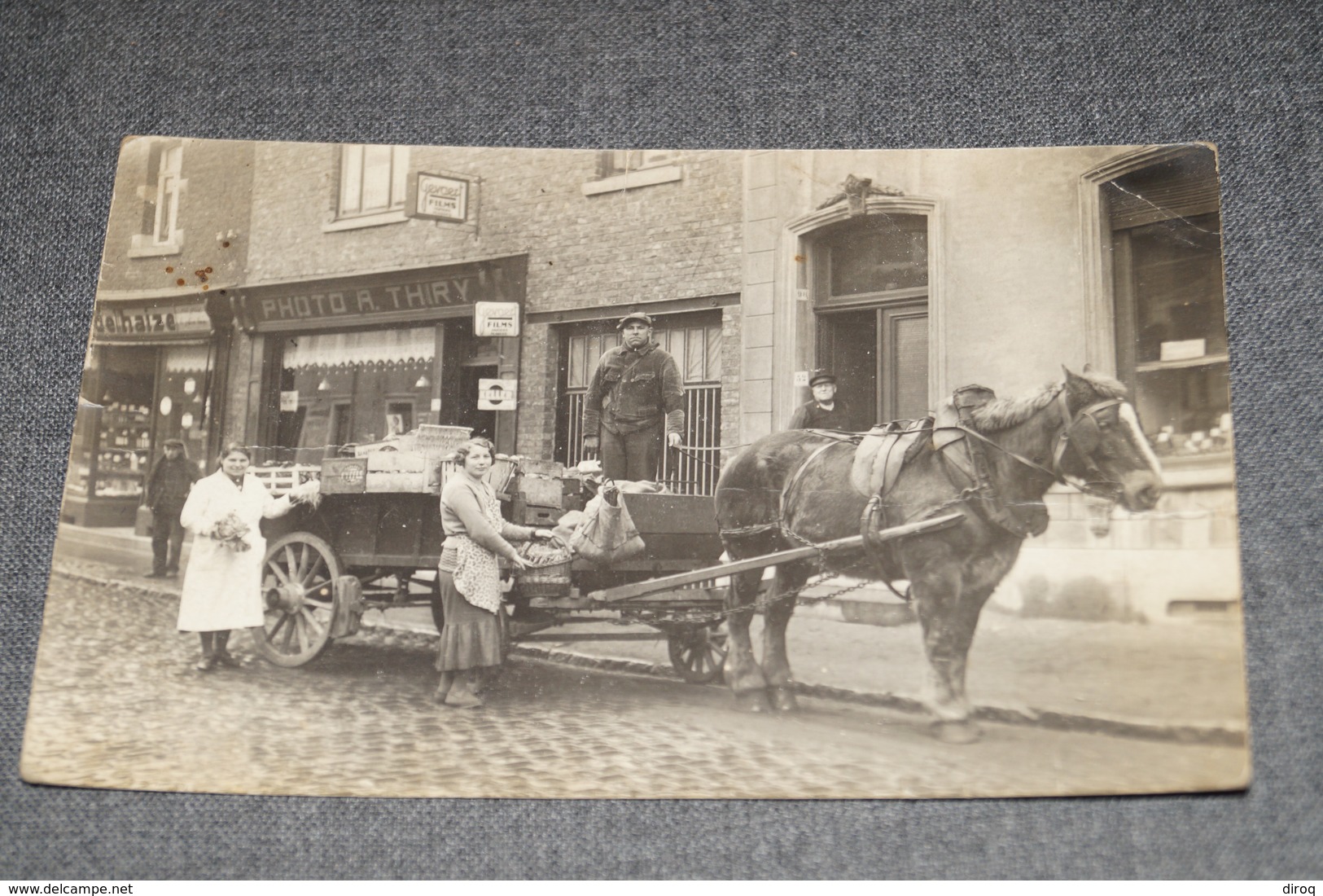 Région D'Esneux,commerçant Ambulant,belle Carte Photo Originale,collection,RARE,collector,ancienne Carte Postale - Esneux