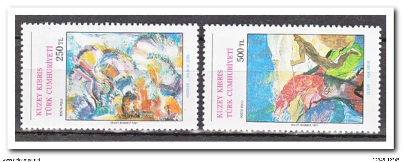 Turks Cyprus 1991, Postfris MNH, Paintings - Ongebruikt