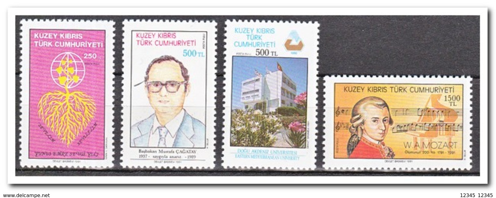 Turks Cyprus 1991, Postfris MNH, Anniversaries And Events - Ongebruikt