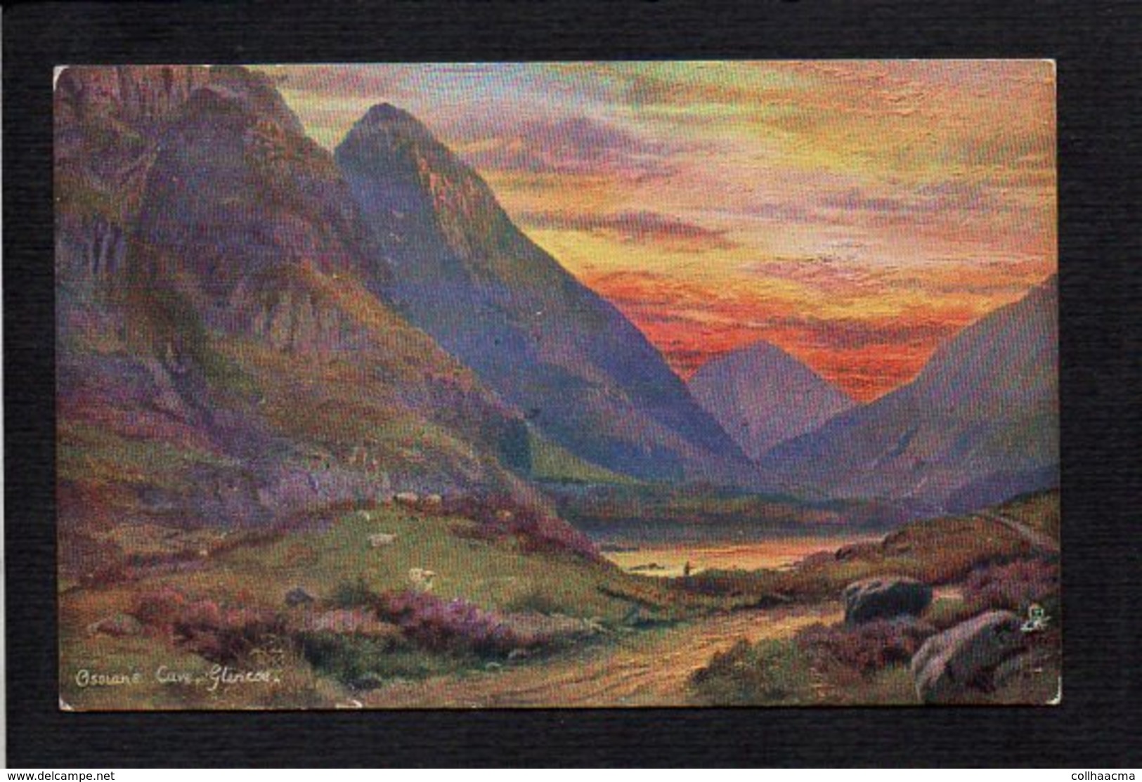 Royaume Uni / E.Longstaffe. Oaslans Cave. Glencoe" Tuck Oilette Postcard  6214 - Sonstige & Ohne Zuordnung
