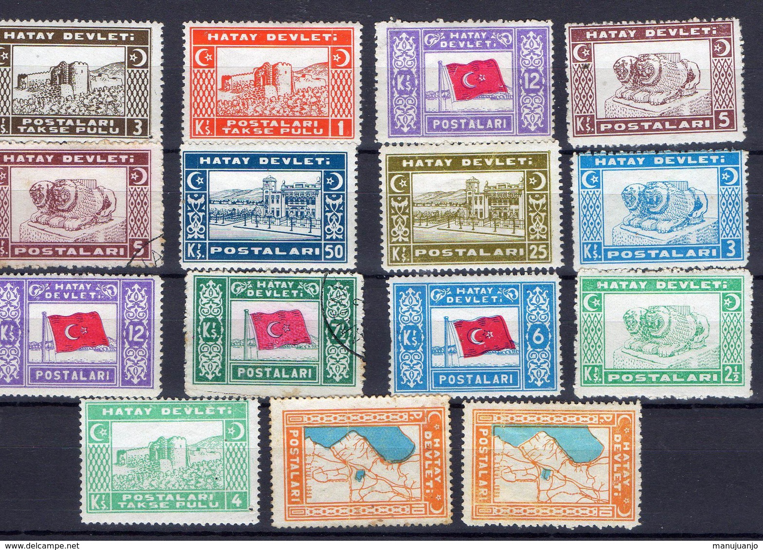 TURQUIE ! Timbres Anciens De HATAY DEVLET Depuis 1930 ! NEUFS - 1934-39 Sandjak Alexandrette & Hatay