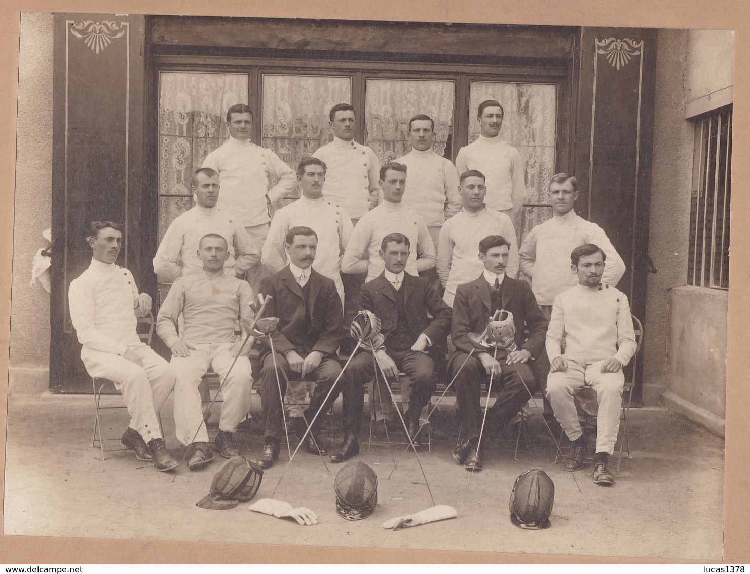 MAGNIFIQUE PHOTO DEBUT 20 EME OU PLUS ANCIEN / ESCRIMEURS / GRAND FORMAT 22X17 / RARE - Fencing