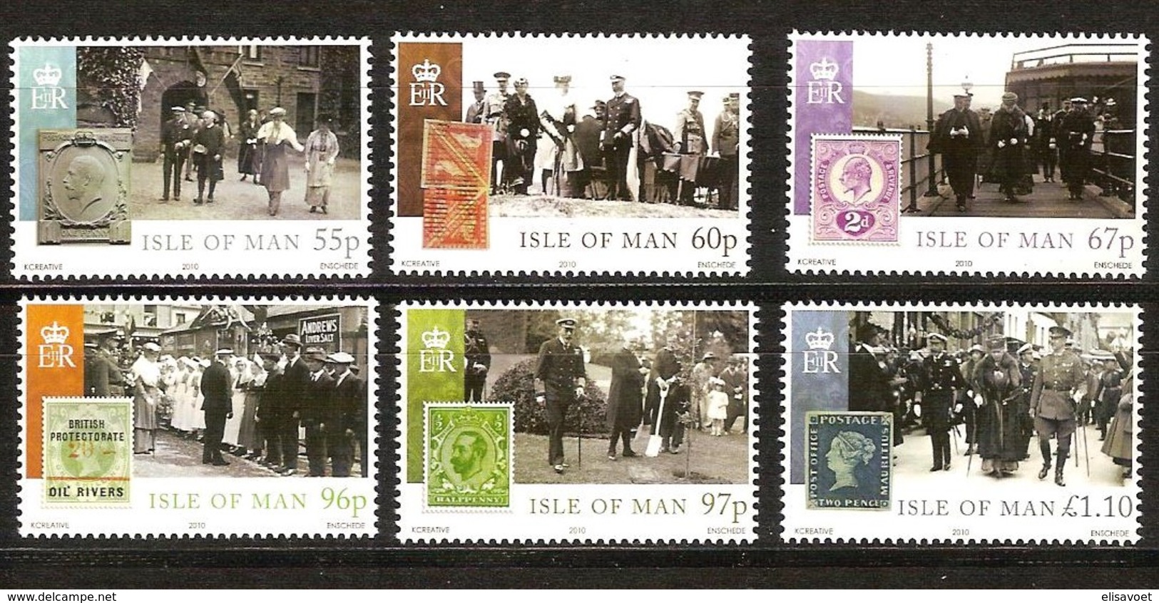 Île De Man 2010 Yvertn° 1638-1643 *** MNH   Cote 20 Euro Centenaire De L' Accession Du Roi George V - Man (Ile De)