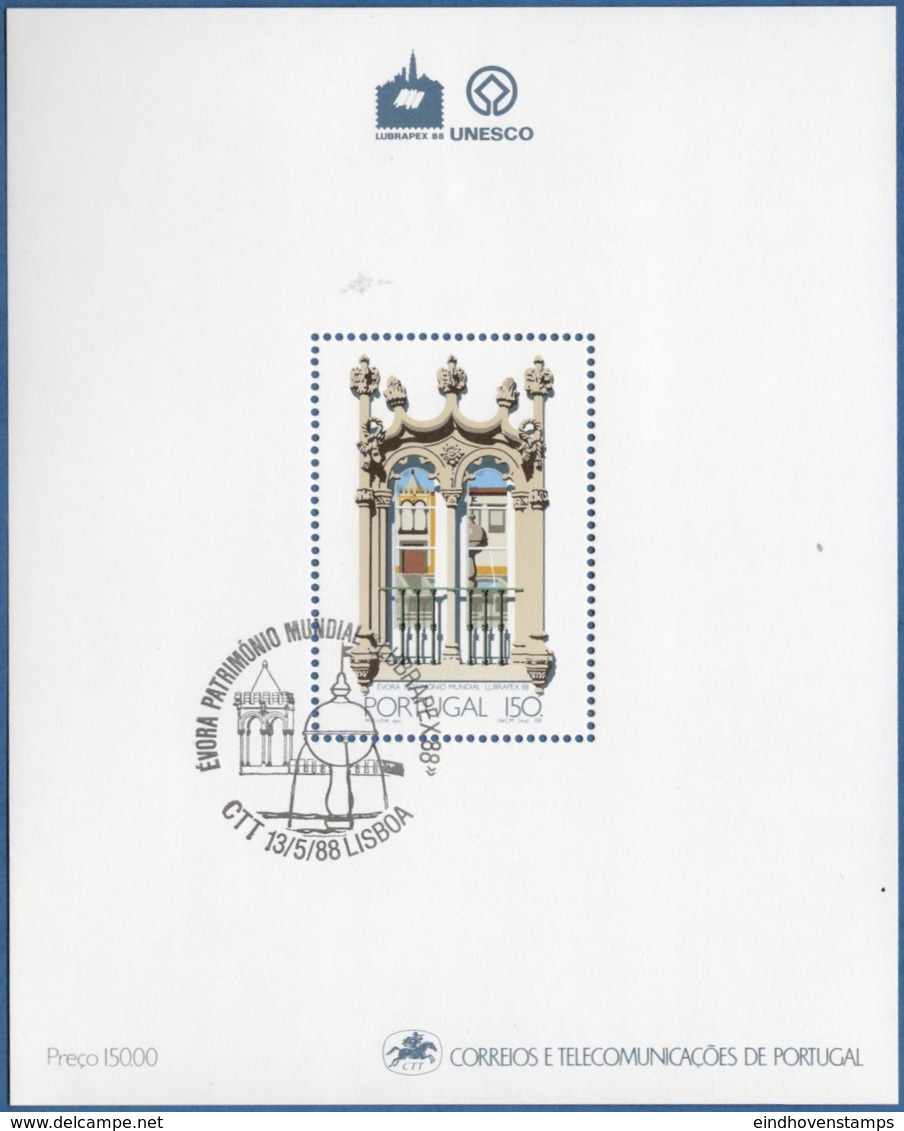 Portugal 1988 Evora Cathedral-window  Block Issue Cancelled - Chiese E Cattedrali