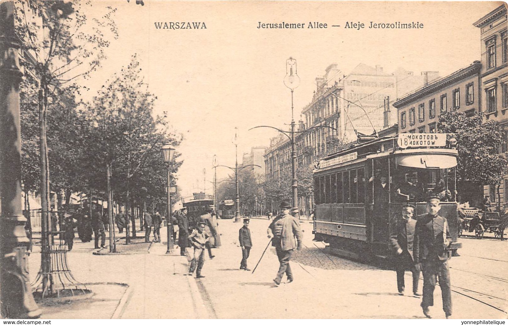 Pologne / 01 - Warszawa - Jerusalemer Allee - Tramway - Pologne