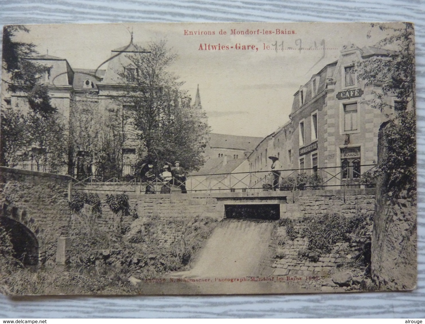 CP- Altwies-Gare (Luxembourg) Environs De Mondorf-les-Bains, 1919 - Mondorf-les-Bains