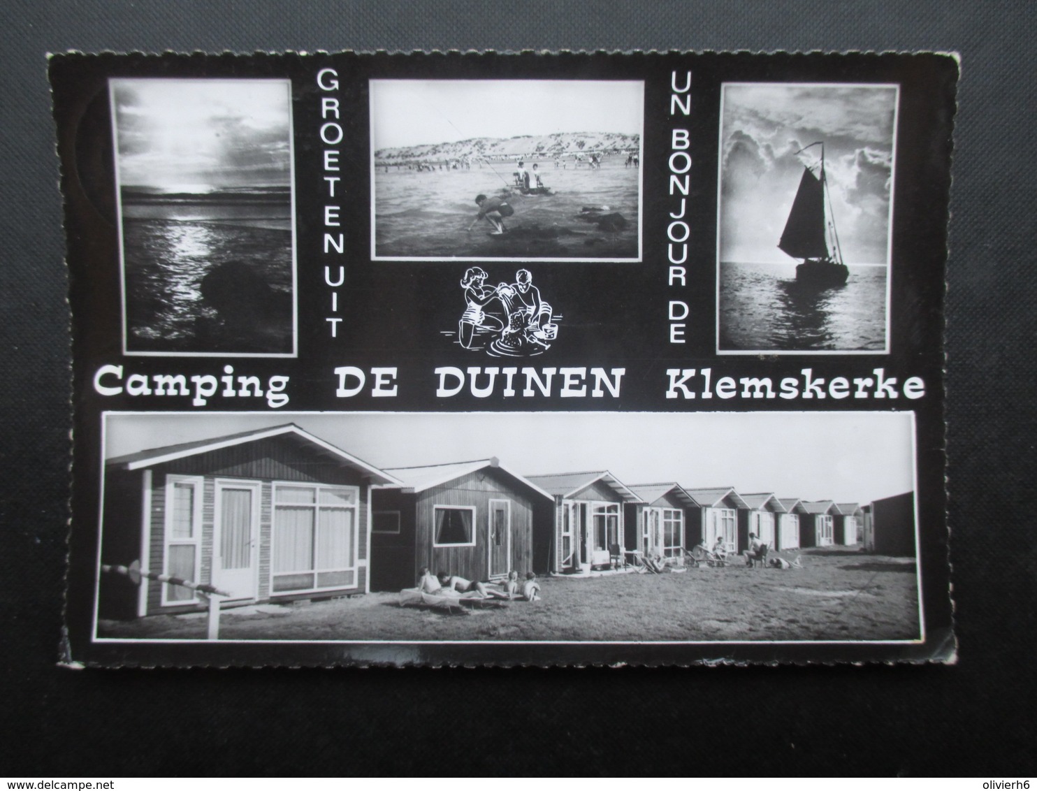 LOT 2 CP BELGIQUE (M1902) KLEMSKERKE (2 Vues) Groeten Uit Camping DE DUINEN Un Bonjour De Klemskerke - De Haan