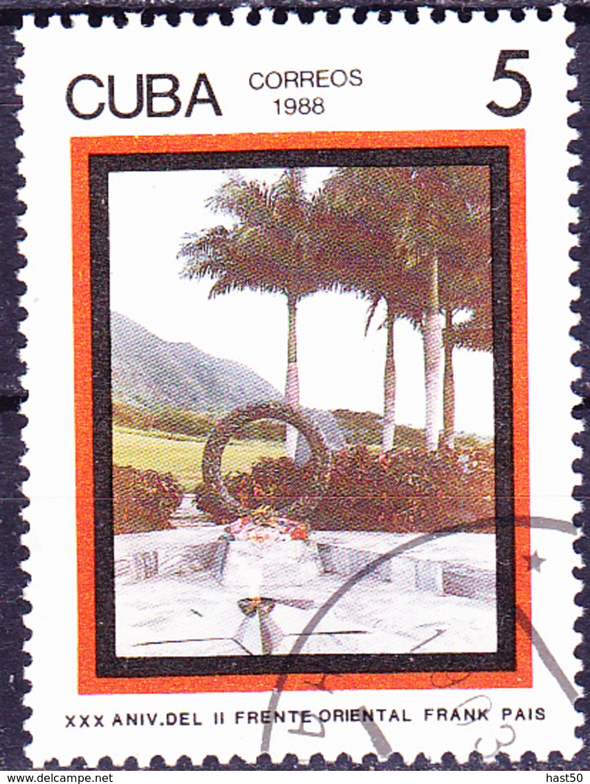 Kuba Cuba - 30. Jahrestag Der Kämpfe Der 2. Ostfront Von Frank País (Mi.Nr.: 3165) 1988 - Gest Used Obl - Usati