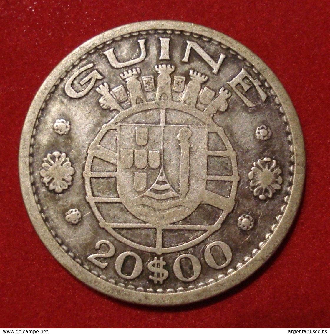 GUINEE 20 ESCUDOS 1952. ARGENT. SILVER. GUINEA. PORTUGAL. - Guinée