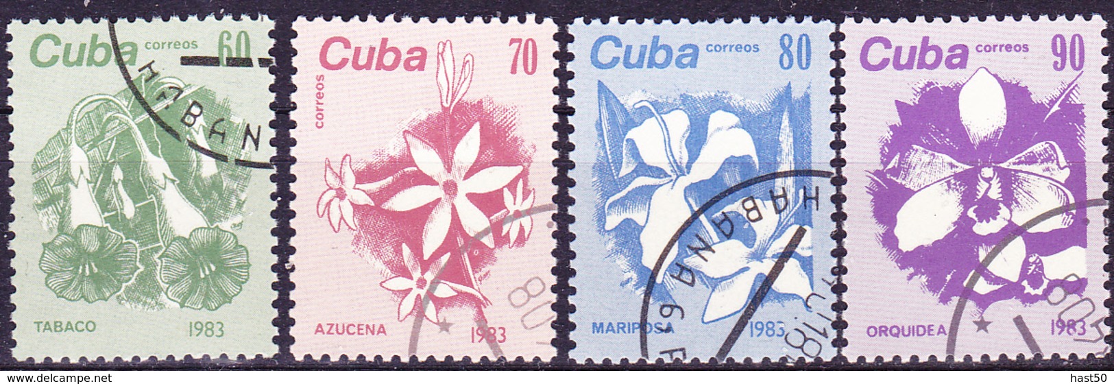 Kuba Cuba - Blüten (Mi.Nr.: 2810/3) 1983 - Gest Used Obl - Used Stamps