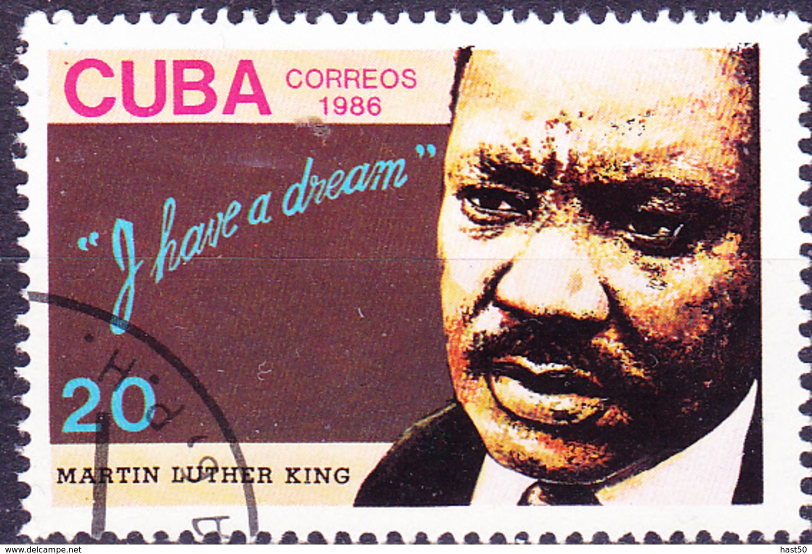 Kuba Cuba - Martin Luther King (Mi.Nr.: 3027) 1986 - Gest Used Obl - Used Stamps