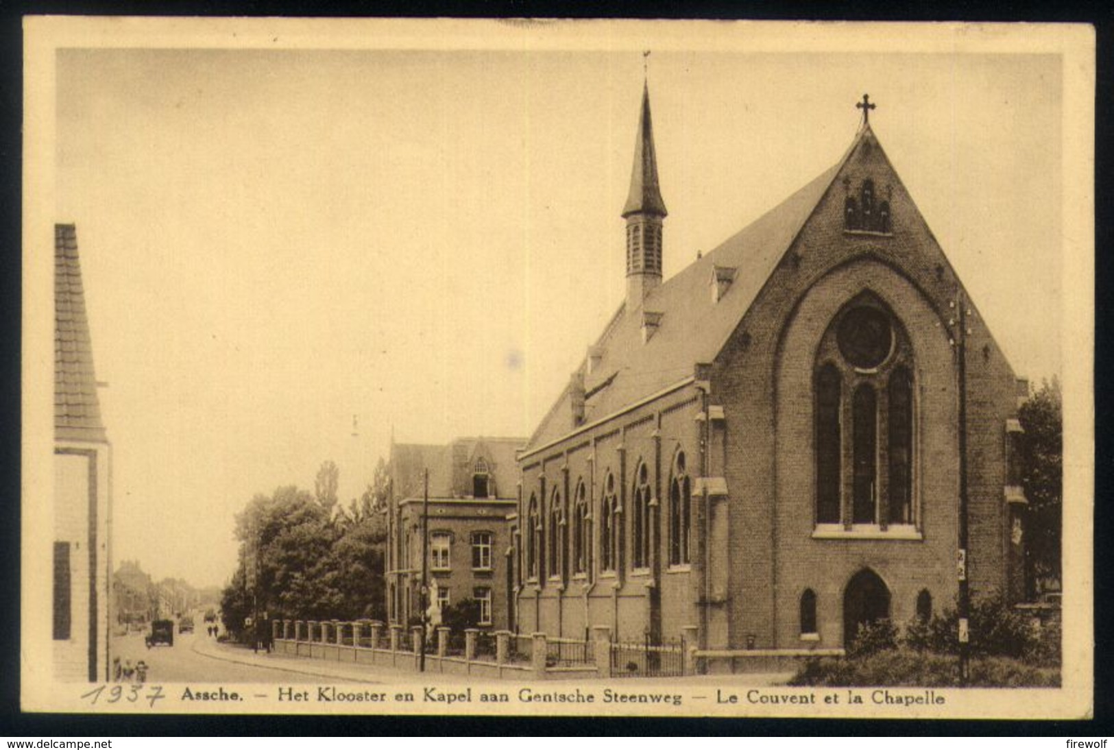 X01 - Assche - Het Klooster En Kapel Aan Gentsche Steenweg - Le Couvent Et La Chapelle - Asse