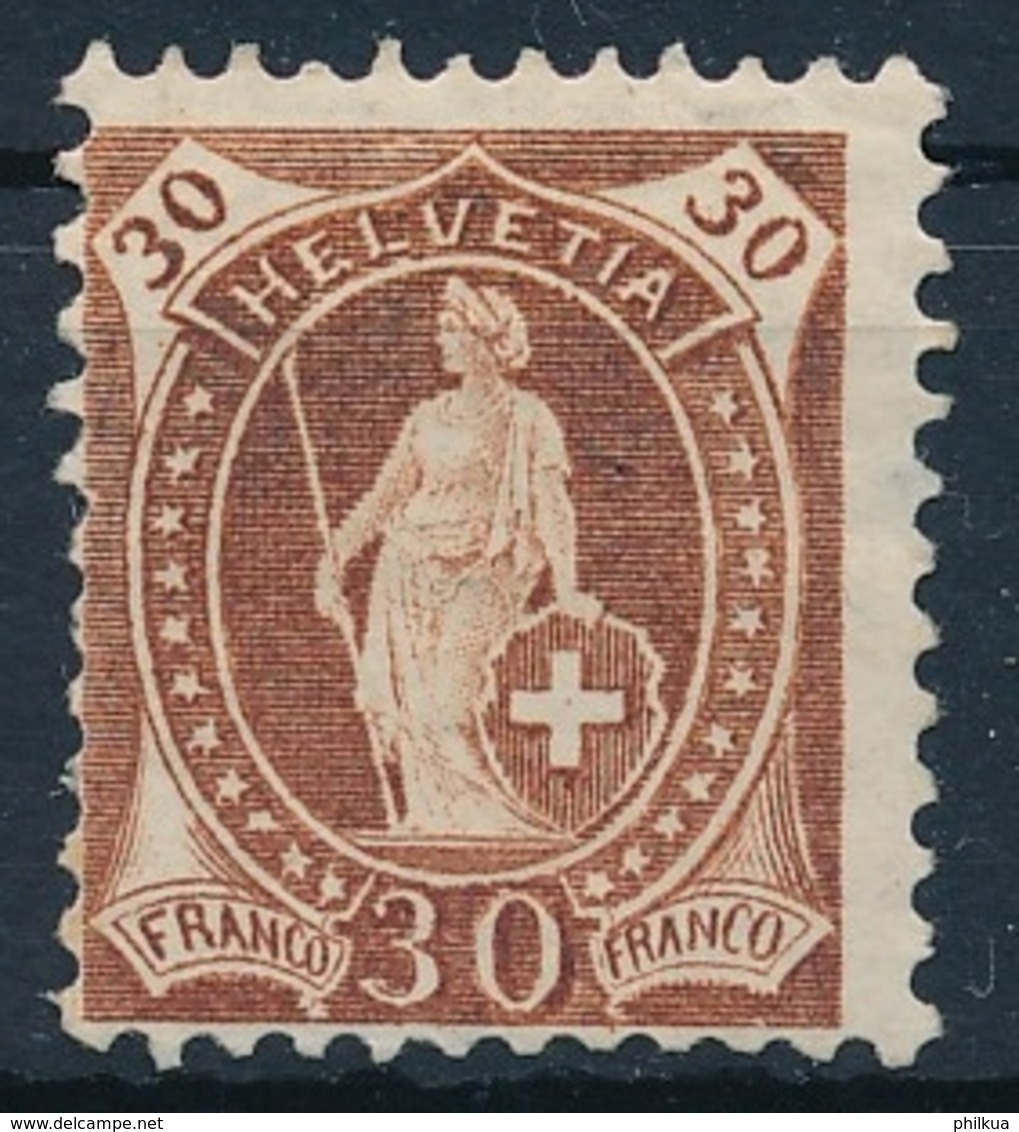 68D / 61YC Stehende Helvetia 30 Rappen Ungeraucht/* - Unused Stamps