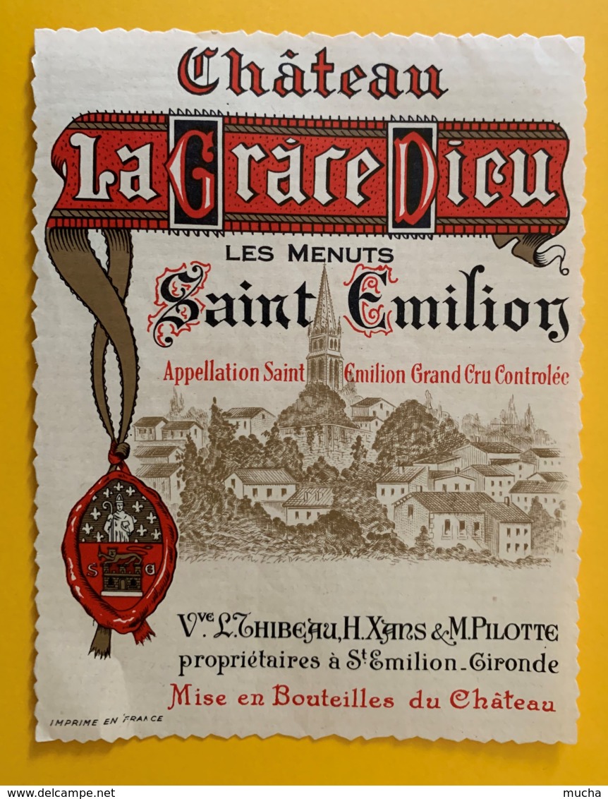9523 - Château La Grâce Dieu  Les Menuts Saint-Emilion - Bordeaux