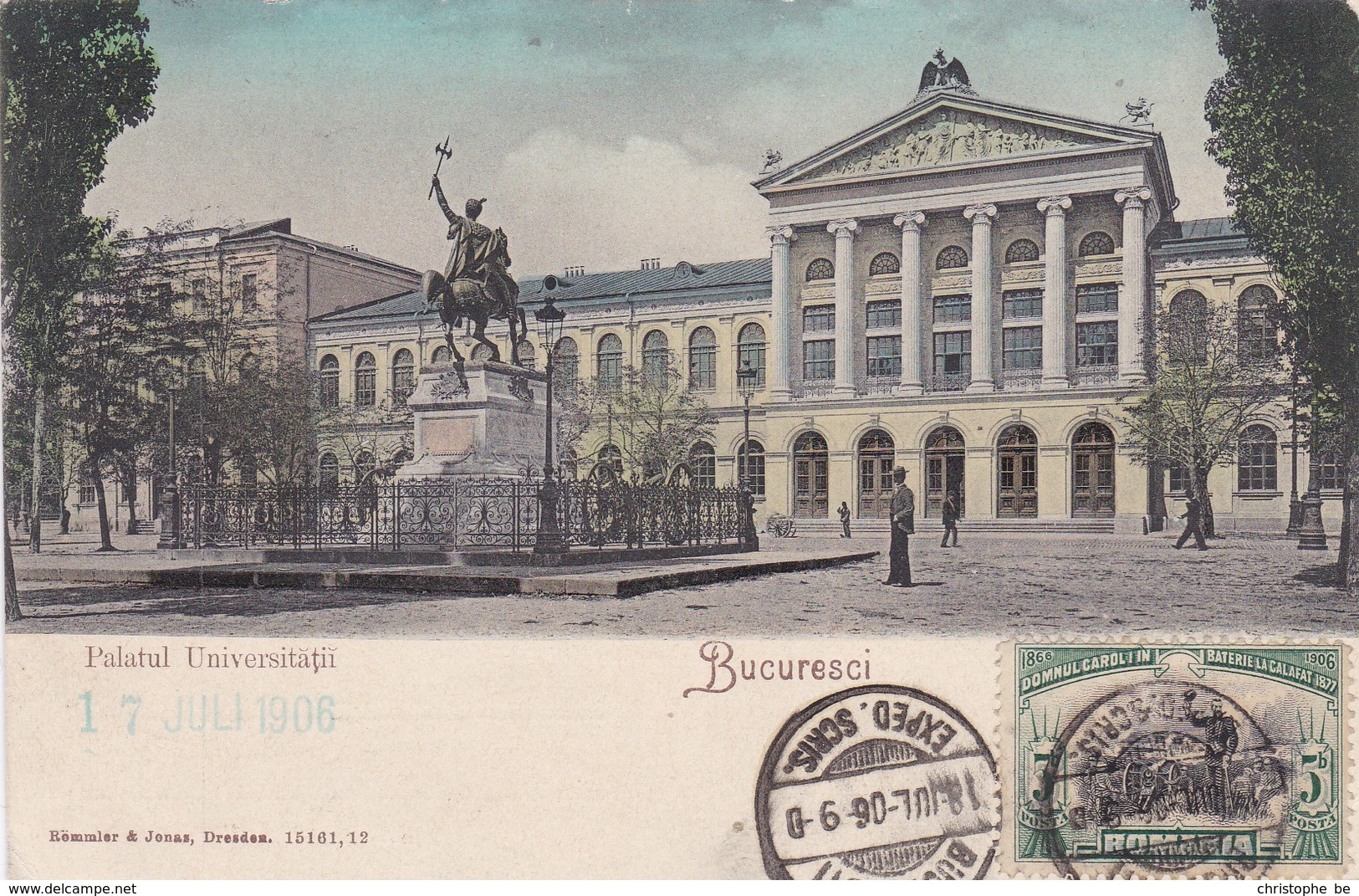 Romania, Bucuresti, Bucuresci, Palatul Universitatii (pk53832) - Roumanie