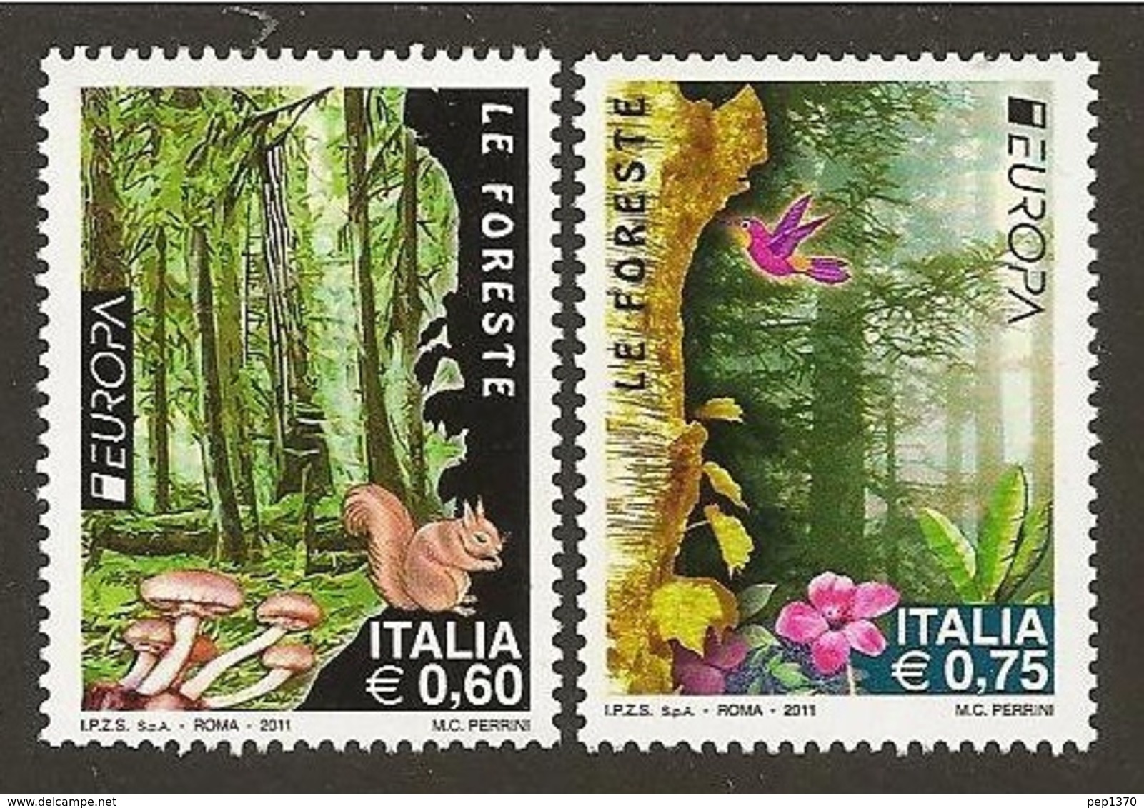 ITALIA 2011 - ITALY - ITALIE - ITALIEN - EUROPA CEPT - BOSQUES - FORESTS - 2011