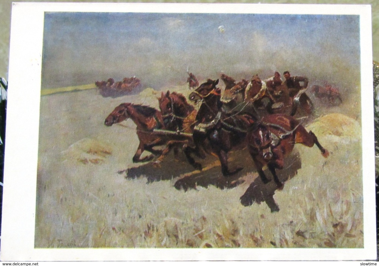 M. Grekov. Civil War In Russia 1917-1923. Tachanka, Red Army USSR Postcard - Russia