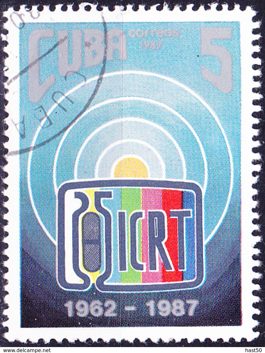 Kuba Cuba - 25 Jahre ICRT (Mi.Nr.: 3100) 1987 - Gest Used Obl - Usati