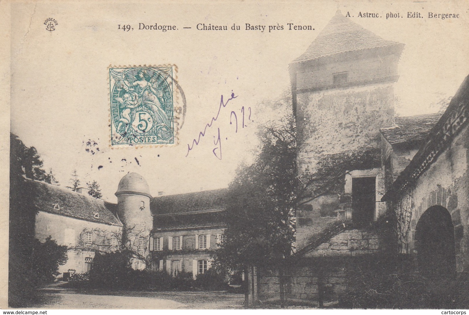 24 - Dordogne - Château Du Basty - Environs De Tenon - Autres & Non Classés