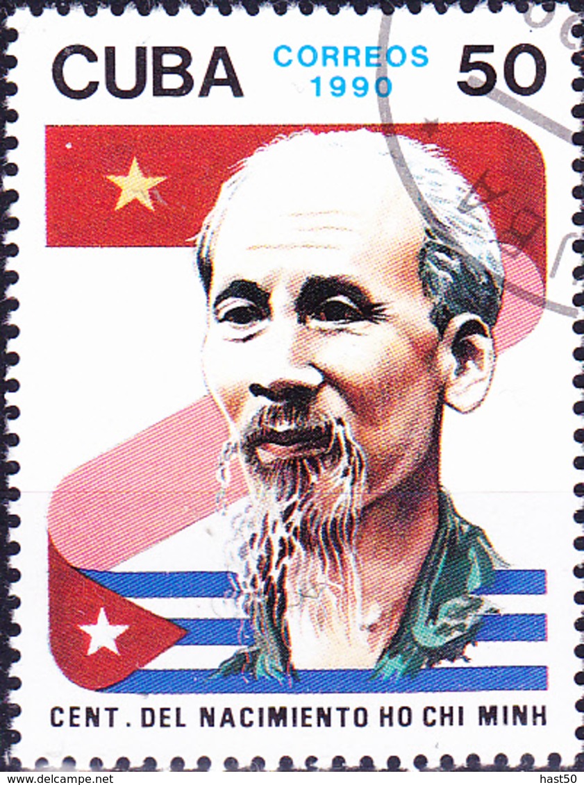 Kuba Cuba - 100. Geburtstag Von Hồ Chí Minh (Mi.Nr.: 3389) 1990 - Gest Used Obl - Usati