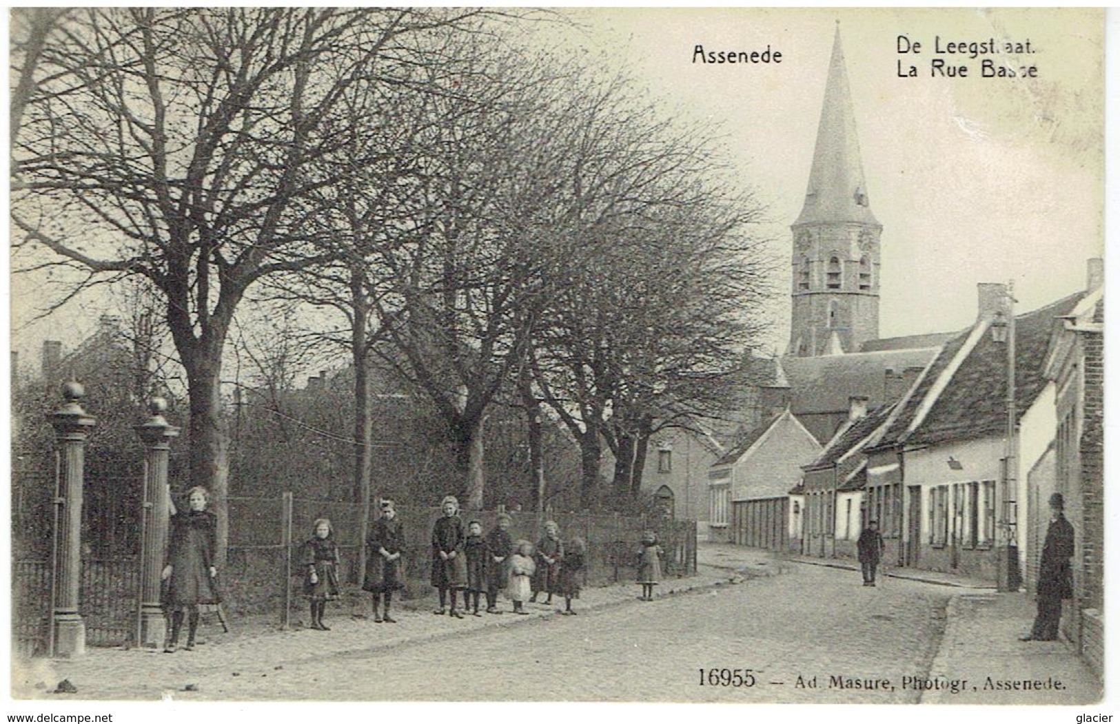 ASSENEDE - De Leegstraat - La Rue Basse - 16955 - Ad. Masure Photogr. - Assenede