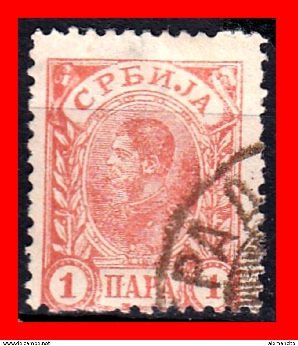 SERBIA SELLO AÑO 1890 King Milan - Serbia