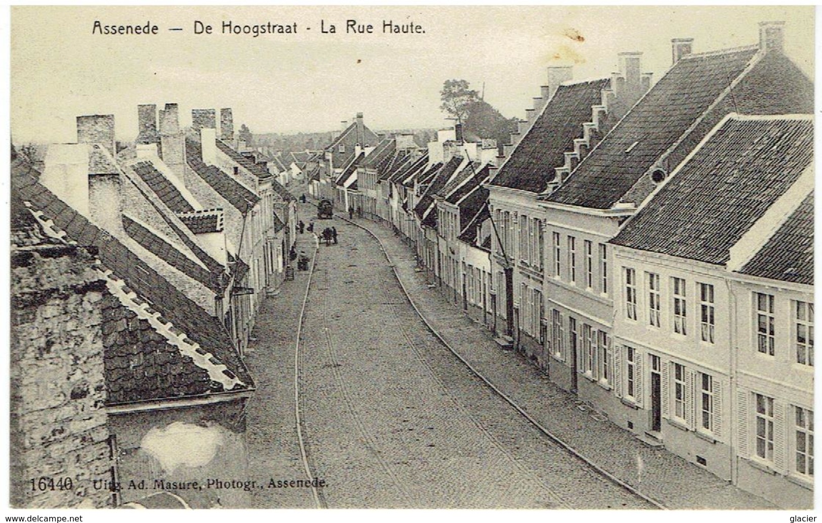 ASSENEDE - De Hoogstraat - La Rue Haute - 16440 - Uitg. Ad. Masure Photogr. - Assenede