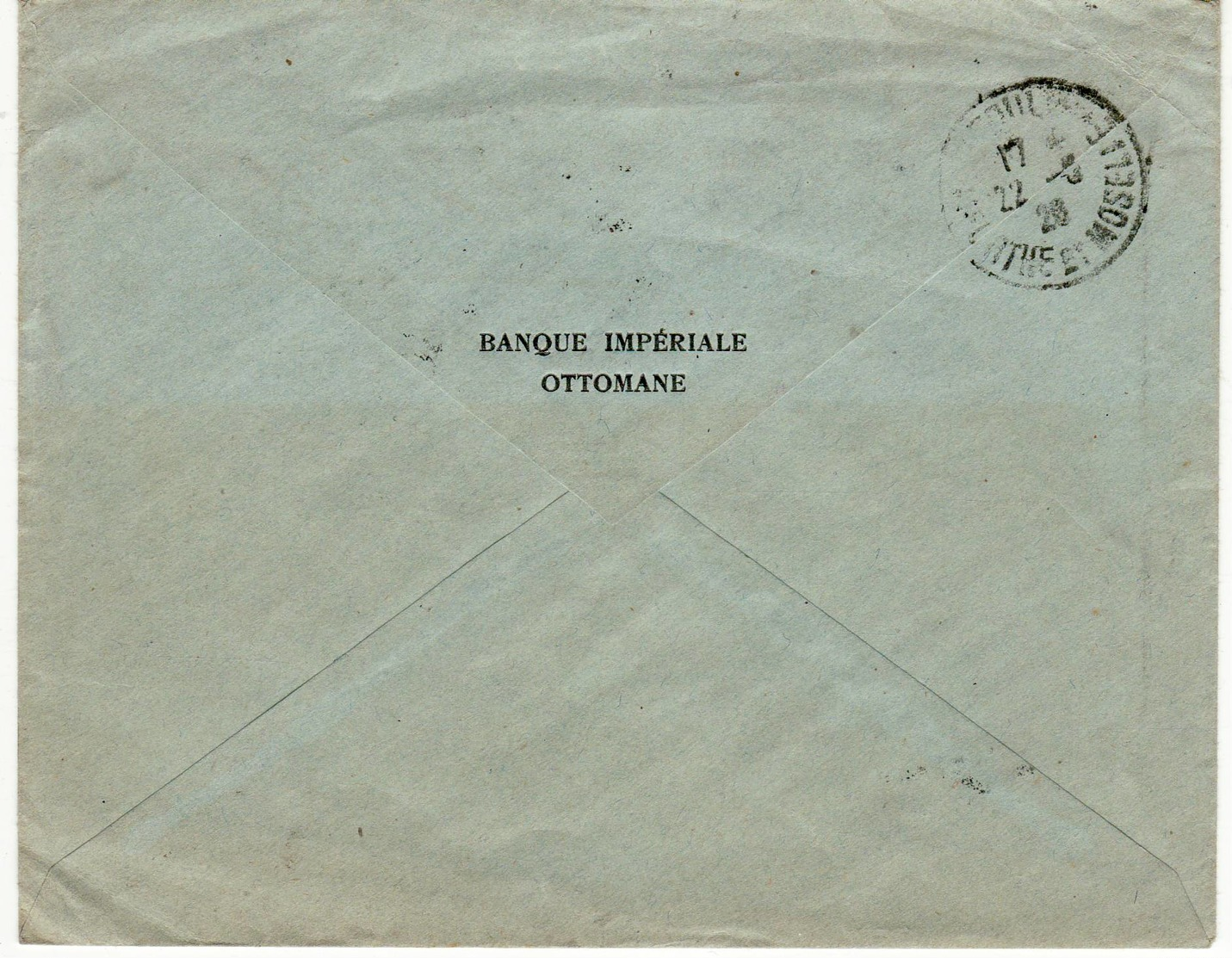 11309 01 TURKEY PERA BANQUE IMPERIALE OTTOMANE - Storia Postale