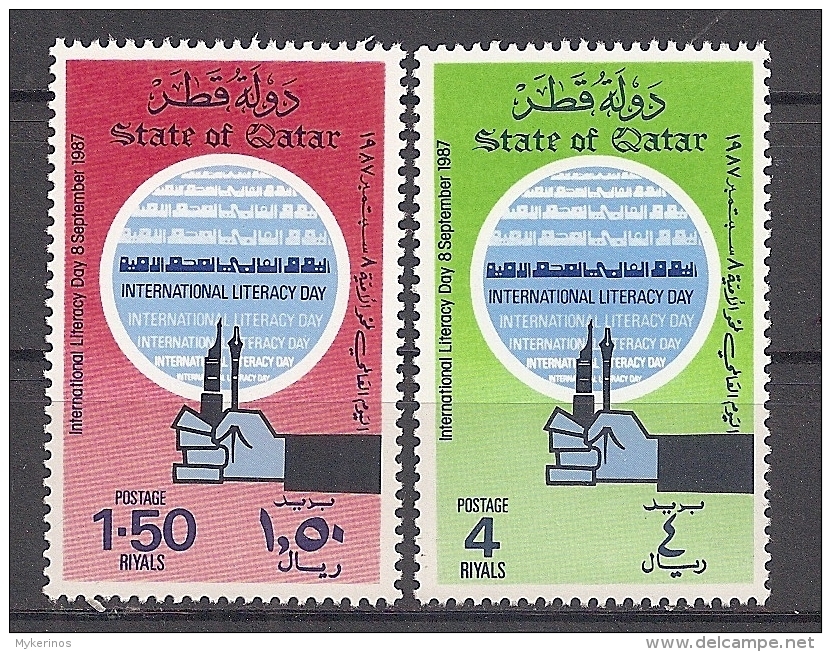 Qatar - 1987 - Série Journée Mondiale De L'Alphabétisation - N/O - Qatar