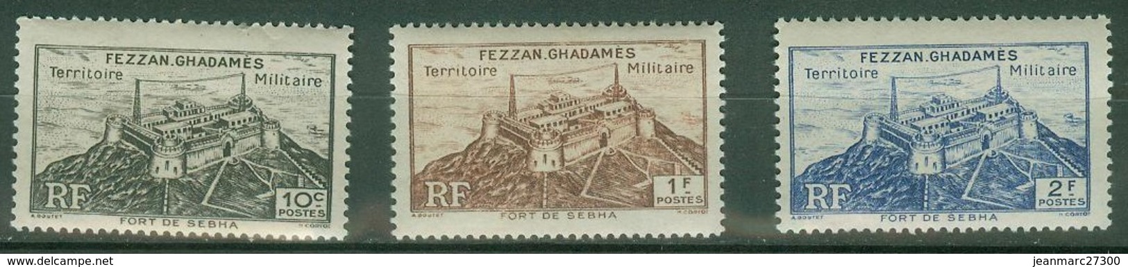 FRANCE COLONIES - Fezzan YT N°28 30 32 Neufs ** - Unused Stamps
