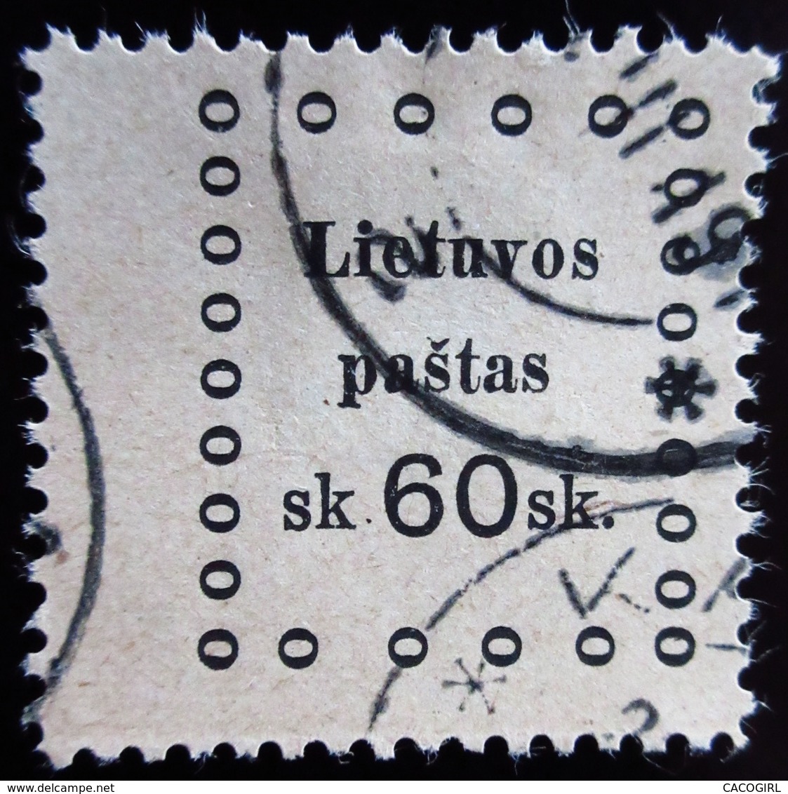 1919 Lituanie Yt 18 à 24 The third release of Kaunas . 7 Scans série complète