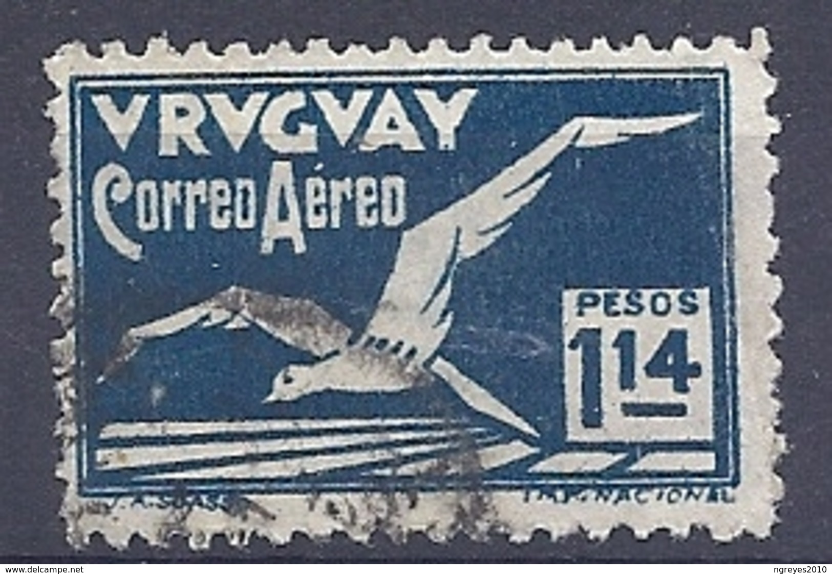 180030858  URUGUAY YVERT  AEREO  Nº   22 - Uruguay