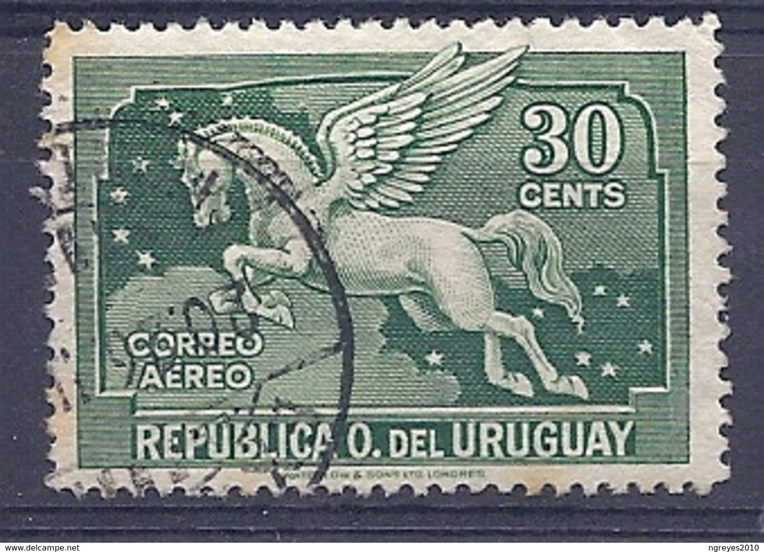 180030862  URUGUAY YVERT  AEREO  Nº   46 - Uruguay