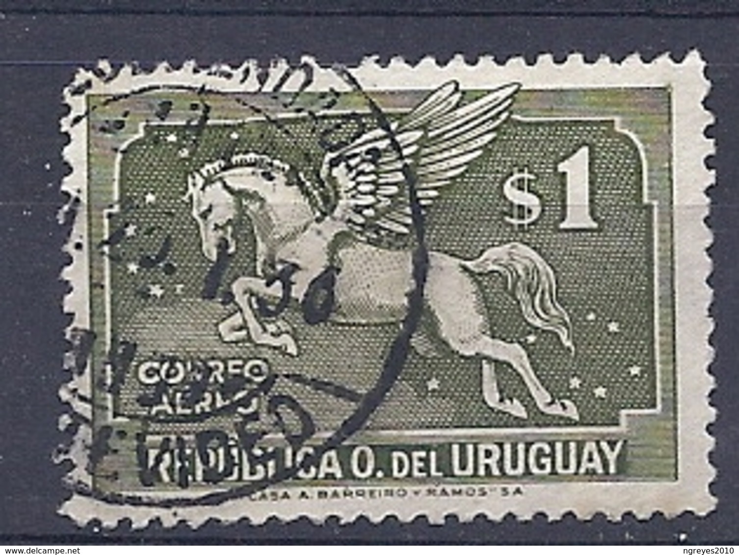 180030873  URUGUAY YVERT  AEREO  Nº   71 - Uruguay