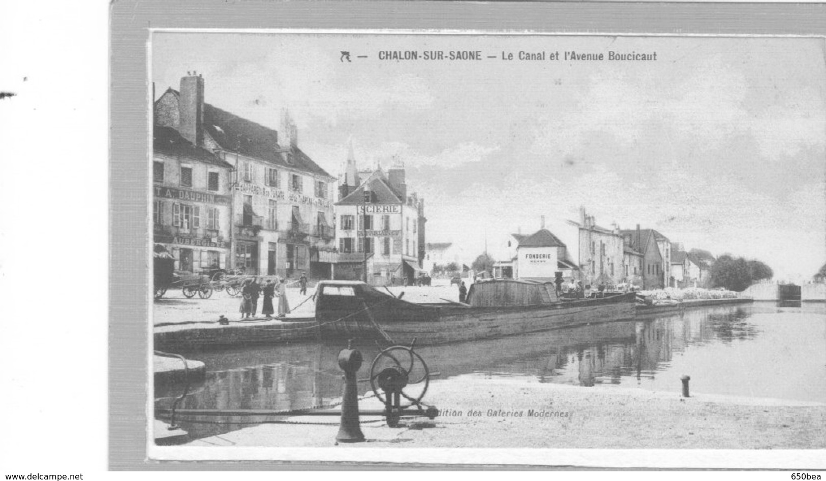 Chalon Sur Saône.Le Canal Et L'Avenue Boucicaut - Chalon Sur Saone