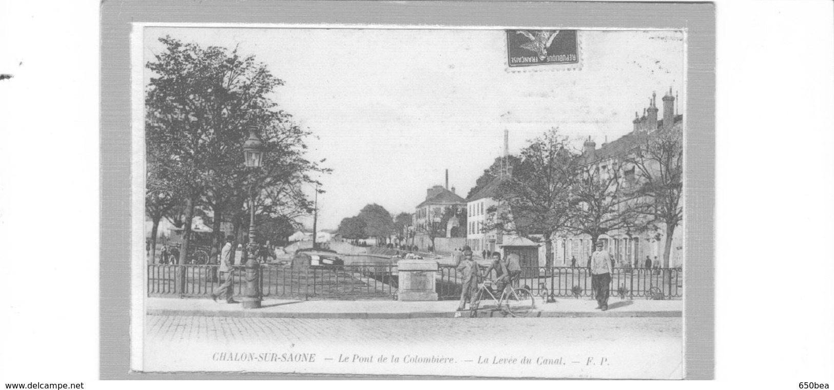 Chalon Sur Saône.Le Pont De La Colombière.La Levée Du Canal - Chalon Sur Saone