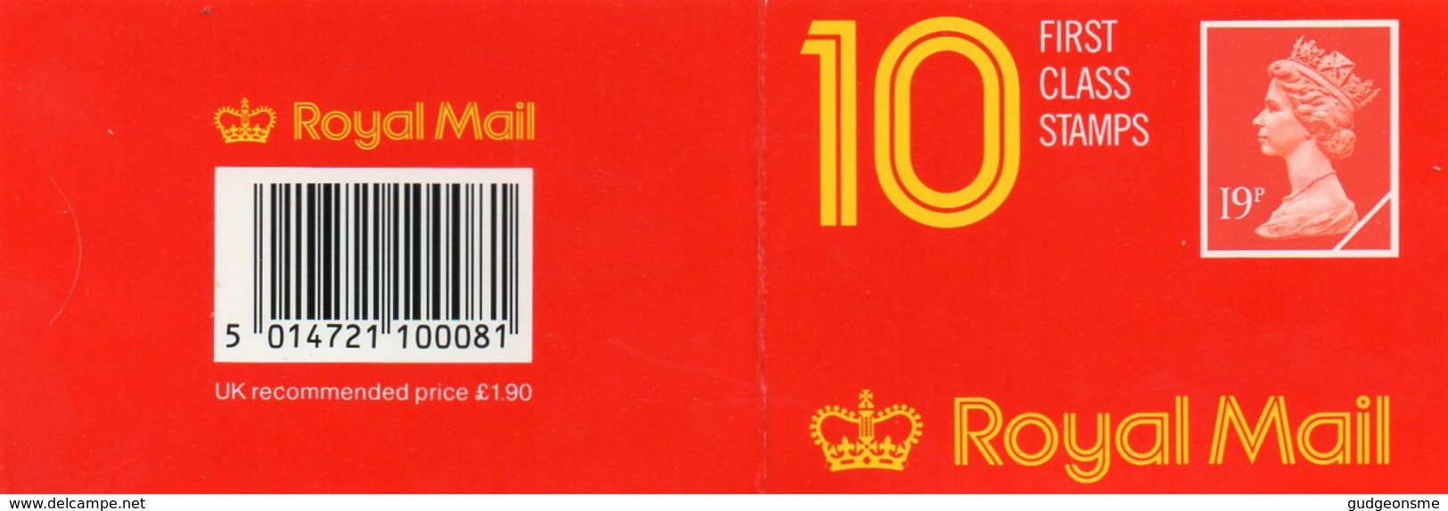 1988 10x 19p Booklet GP4 - Booklets