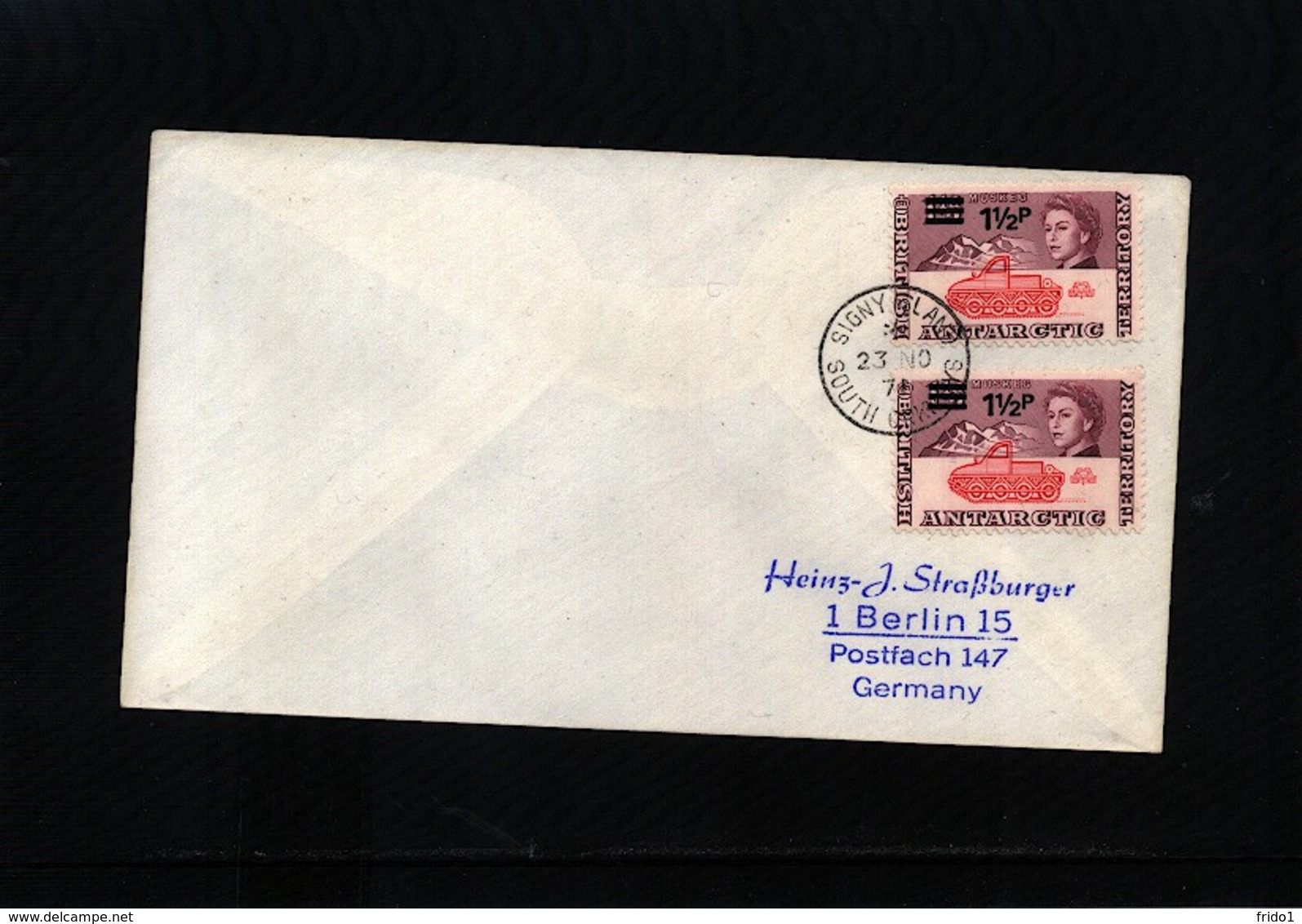 British Antarctic Territory 1971 Signy Island Interesting  Cover - Lettres & Documents