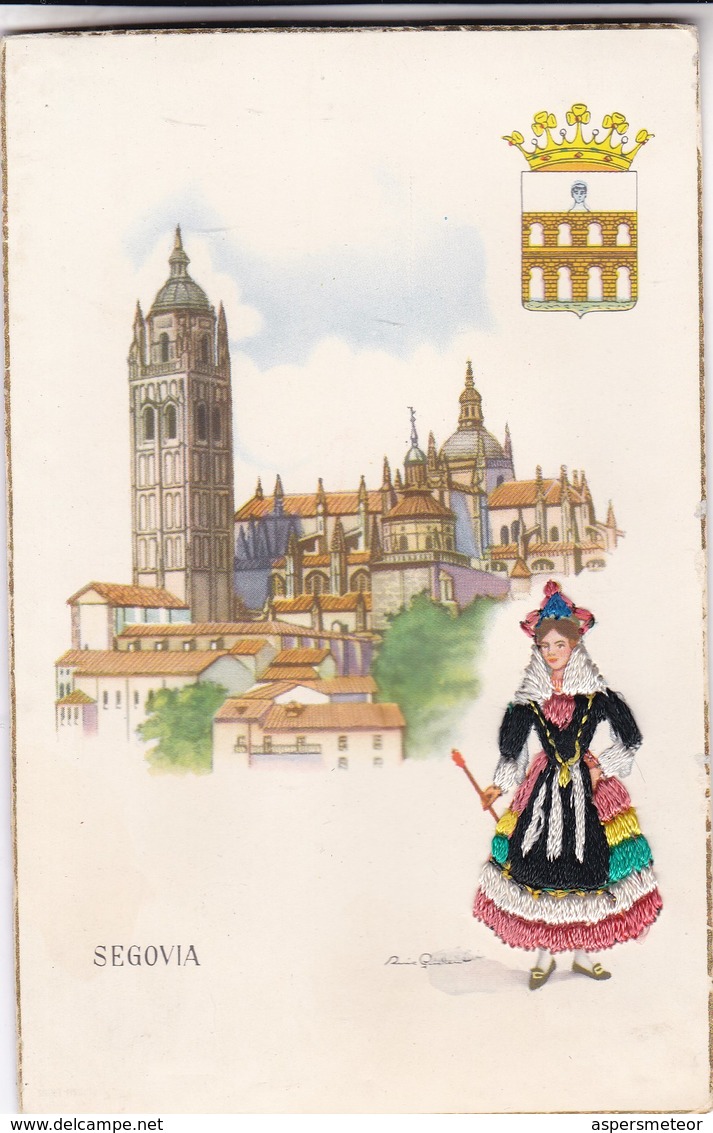 SEGOVIA. P.ESPERON. FOLK DRESSED WOMAN, EMBROIDERED. NON CIRCULEE CIRCA 1900s - BLEUP - Segovia