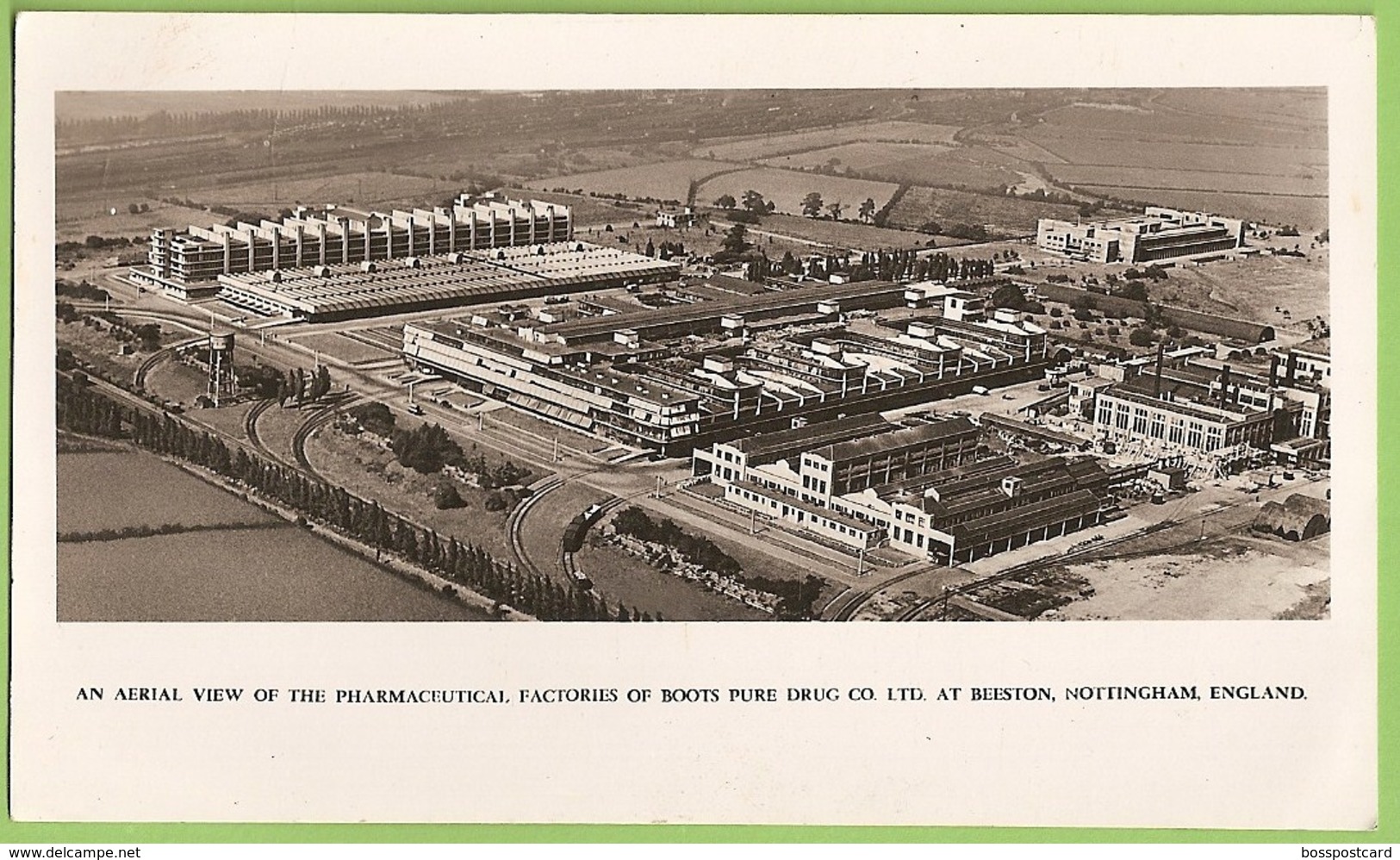 Nottingham - An Aerial View Of The Pharmaceutical. Factories Of Boots Pure Drug Co. Ltd. At Beeston - England - Nottingham