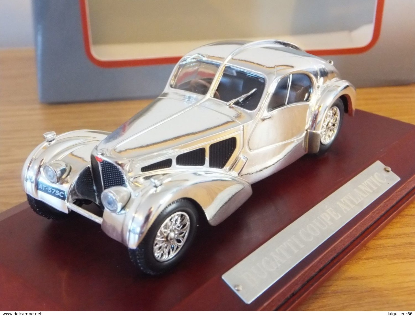 Atlas - BUGATTI COUPE ATLANTIC Silver Cars Collection NBO 1/43 - Autres & Non Classés