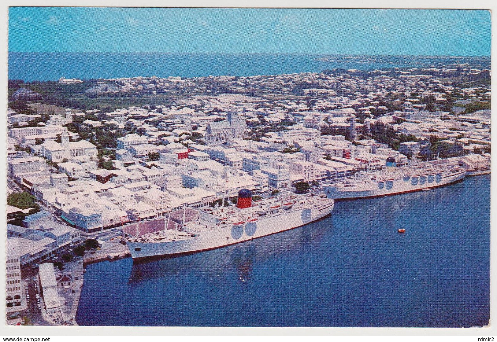 1186/ BERMUDA, Hamilton  Harbour, Ships: Steamers "Franconia" & "Olympia".- Non écrite. Unused. No Escrita. Non Scritta. - Bermuda