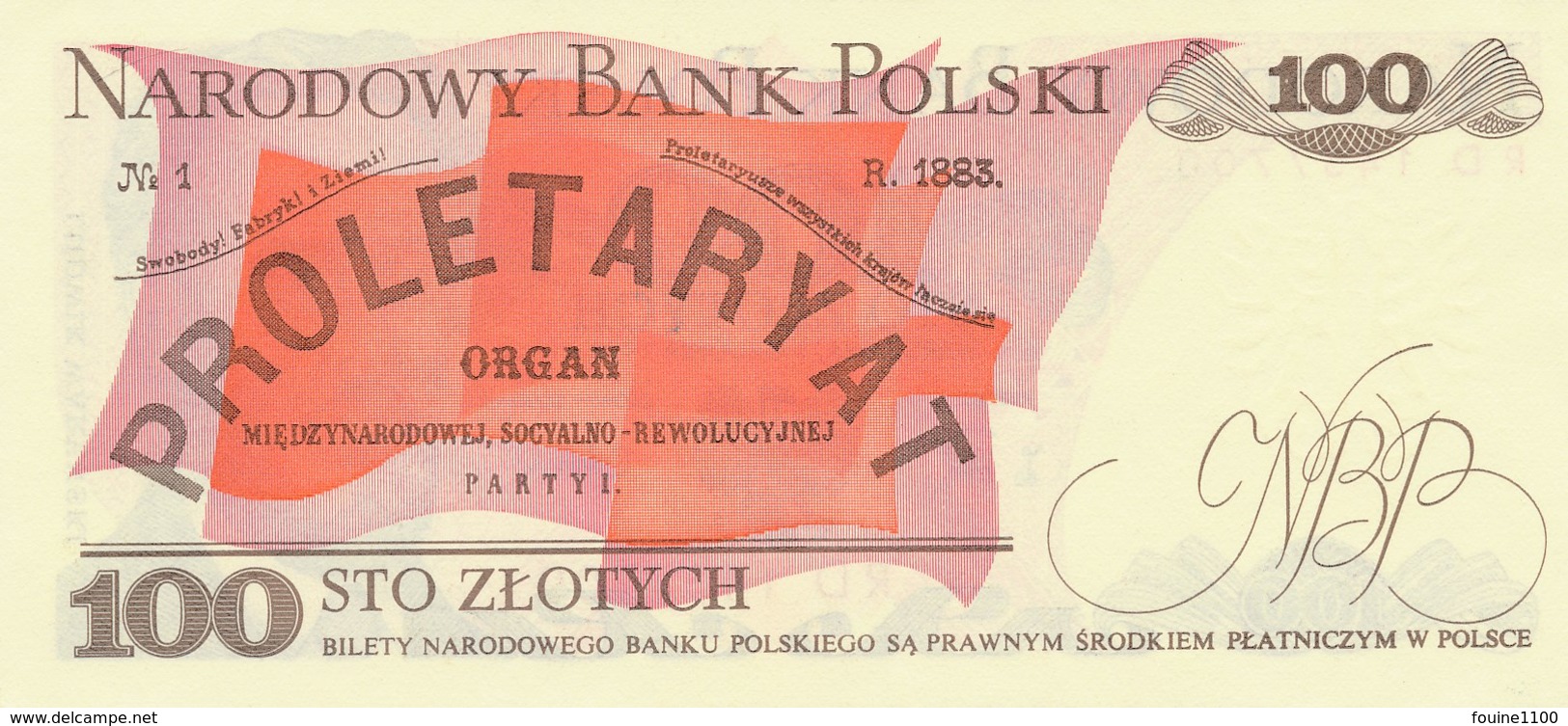Billet De Banque  100  Zlotych  Bank Polski - Pologne