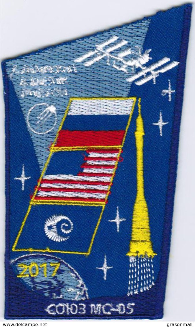 Human Space Flights Soyuz MS-05 #2 Borei Russia Iron On Embroidered Patch - Patches
