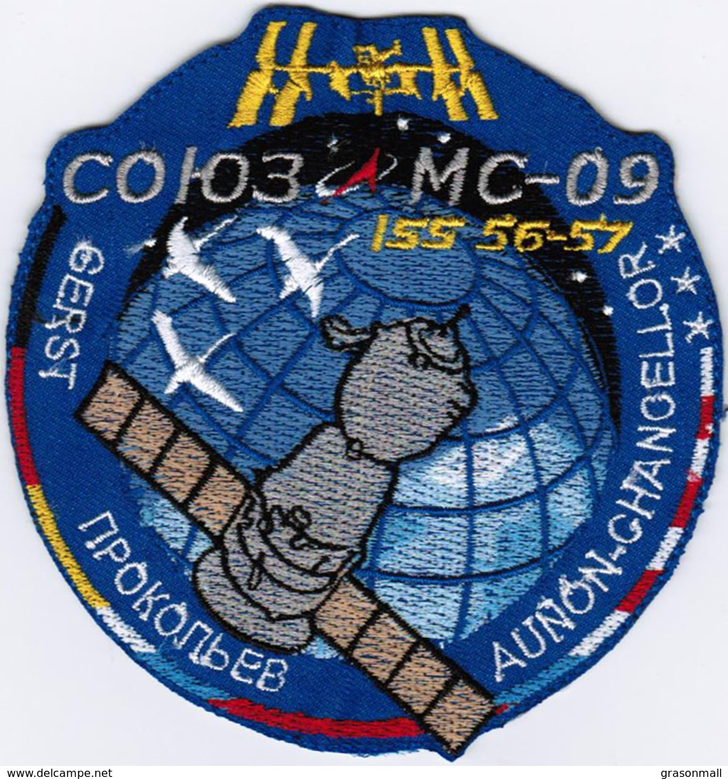 Human Space Flights Soyuz MS-09 Altai Russia Iron On Embroidered Patch - Patches