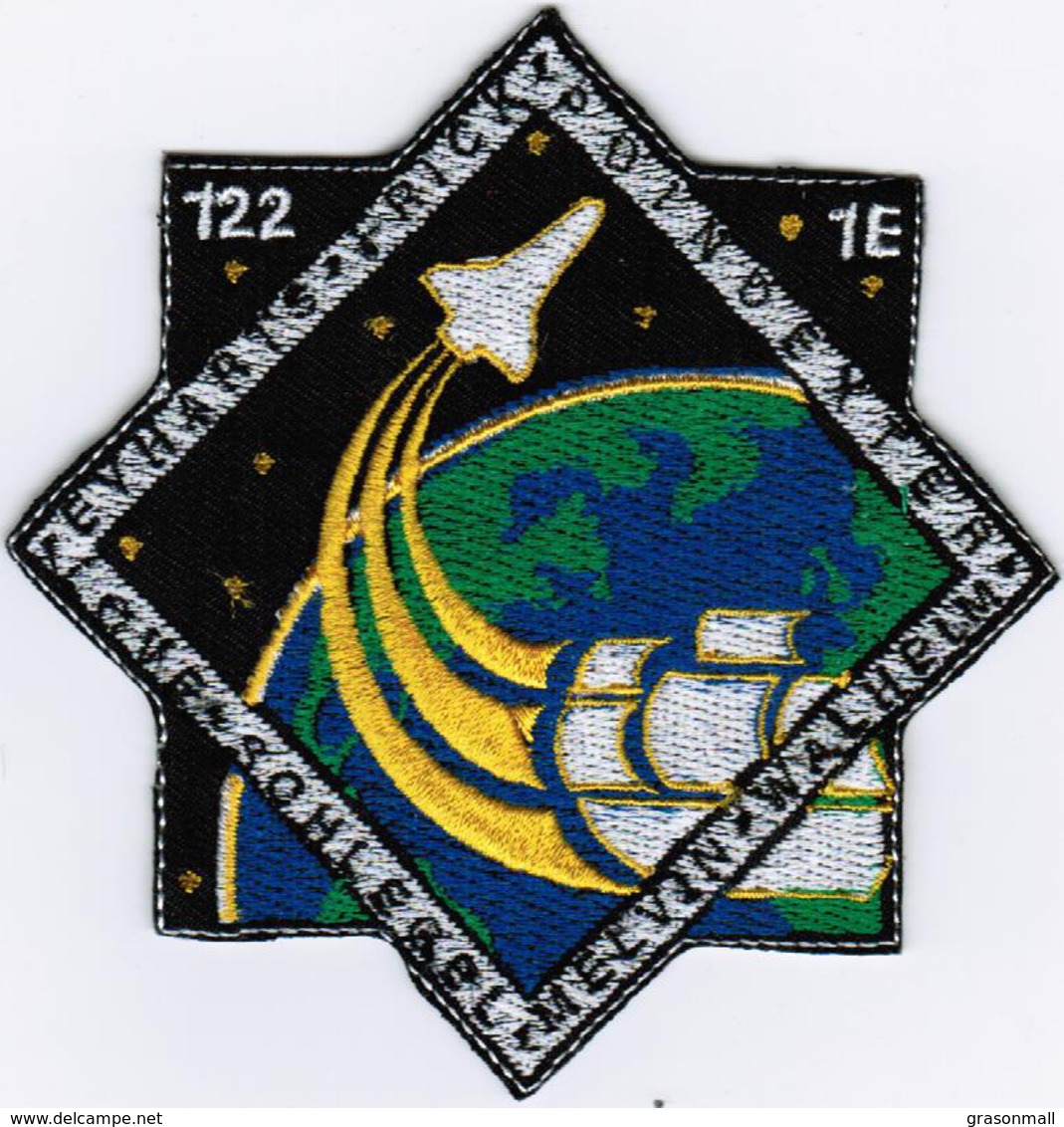 Human Space Flights STS-122 Atlantis (29) USA Embroidered Patch - Patches